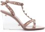 Valentino Garavani Rockstud 98mm wedge sandals Pink - Thumbnail 1