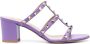 Valentino Garavani Rockstud-embellished mules Purple - Thumbnail 1
