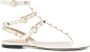 Valentino Garavani Rockstud flat sandals Neutrals - Thumbnail 1