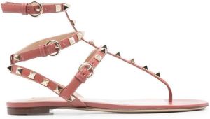 Valentino Garavani Rockstud flat sandals Pink