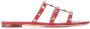 Valentino Garavani Rockstud flat sandals Red - Thumbnail 1