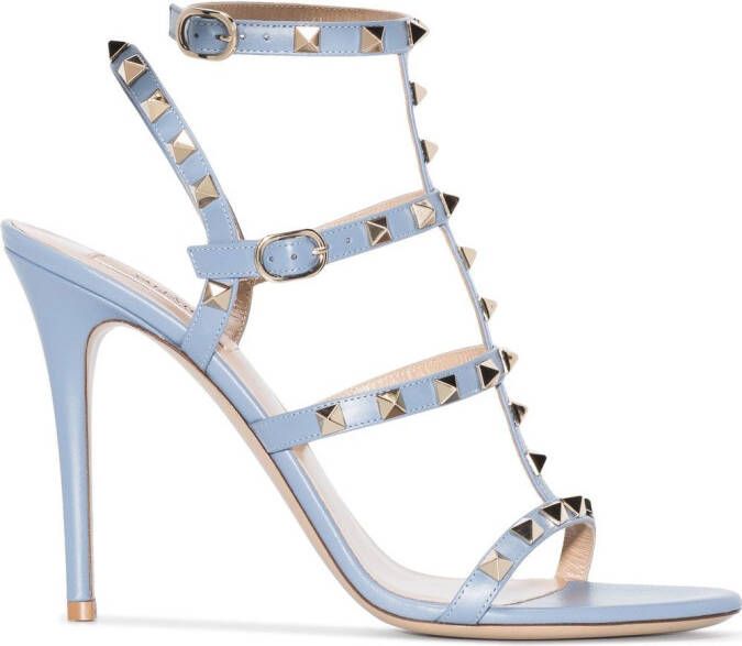 Valentino Garavani Rockstud heeled sandals Blue