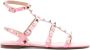 Valentino Garavani Rockstud leather sandals Pink - Thumbnail 1