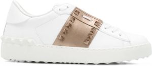 Valentino Garavani Rockstud leather sneakers White