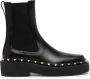 Valentino Garavani Rockstud M-Way Beatle leather boots Black - Thumbnail 1