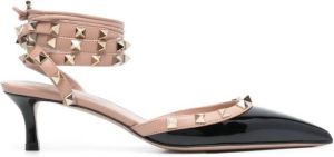 Valentino Garavani Rockstud 60mm patent-leather pumps Black