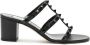 Valentino Garavani Rockstud strappy block-heel sandals Black - Thumbnail 1