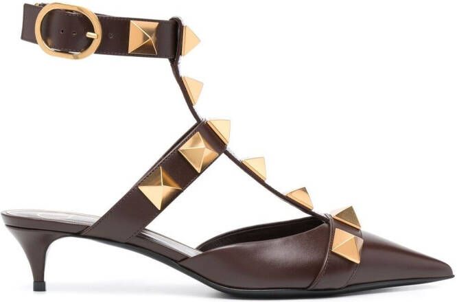 Valentino Garavani Roman Stud 40mm pumps Brown