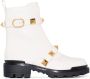 Valentino Garavani Roman Stud biker boots White - Thumbnail 1