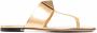 Valentino Garavani Roman Stud flat sandals Gold - Thumbnail 1