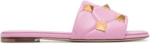 Valentino Garavani Roman Stud flat sandals Pink