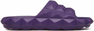 Valentino Garavani Roman Stud flat slides Purple