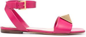 Valentino Garavani Roman Stud leather sandals Pink