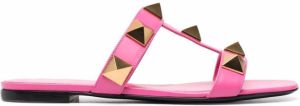 Valentino Garavani Roman Stud slide sandals Pink