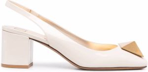 Valentino Garavani Roman Stud slingback pumps White