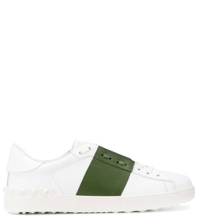 Valentino Garavani striped open sneakers White