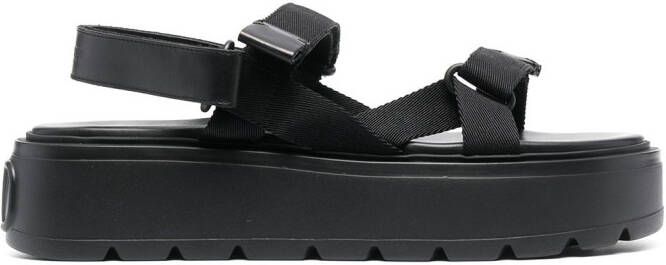 Valentino Garavani Uniqueform flatform sandals Black