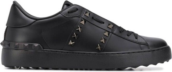 Valentino Garavani Untitled Rockstud leather sneakers Black