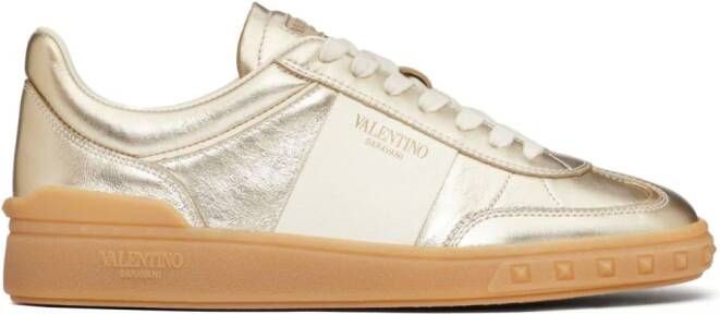 Valentino Garavani Upvillage low-top leather sneakers Gold