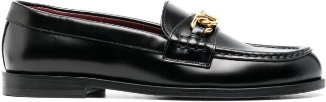 Valentino Garavani VCHAIN leather loafers Black