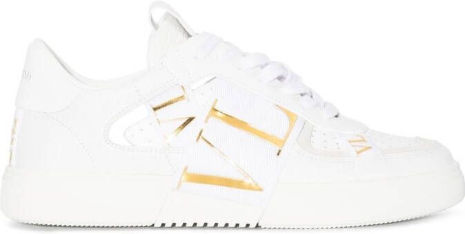 Valentino Garavani VL7N low-top sneakers BIANCOBIA-ANTIQUE BRASBIANCOGHIACBIA