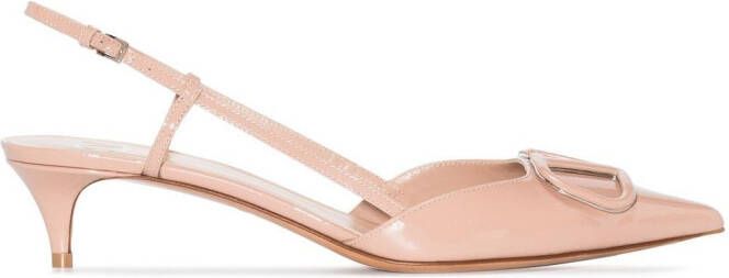 Valentino Garavani VLogo 40mm slingback pumps Pink