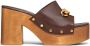 Valentino Garavani 110mm VLogo Chain sandals Brown - Thumbnail 1