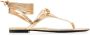 Valentino Garavani VLogo leather sandals Gold - Thumbnail 1