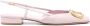 Valentino Garavani VLogo leather slingback ballerina shoes Pink - Thumbnail 1