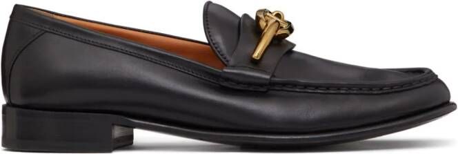Valentino Garavani VLogo Moon leather loafers Black