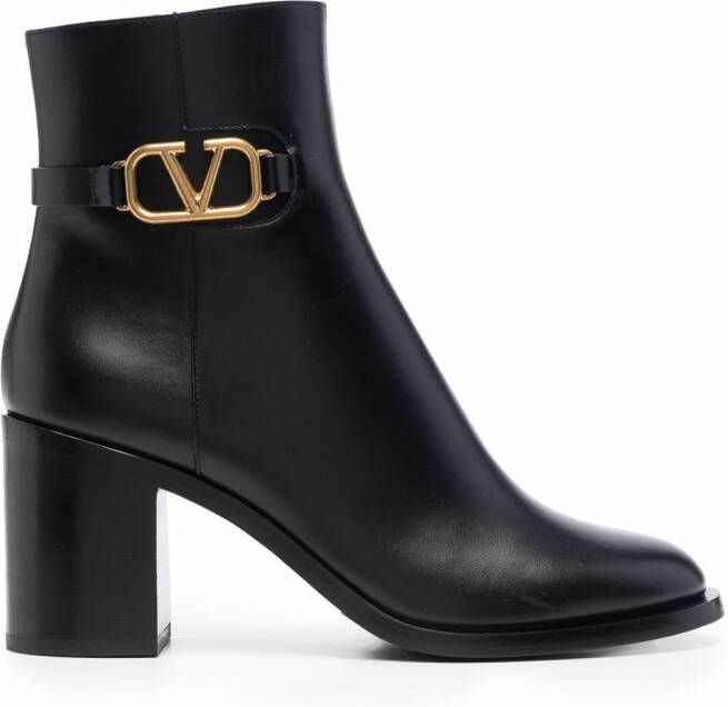Valentino Garavani VLogo Signature 75mm ankle boots Black