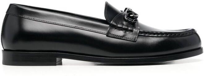 Valentino Garavani VLogo Chain leather loafers Black