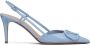 Valentino Garavani VLogo Signature 80mm patent slingback pumps Blue - Thumbnail 1