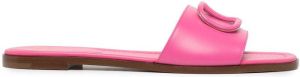 Valentino Garavani VLogo Signature flat sandals Pink