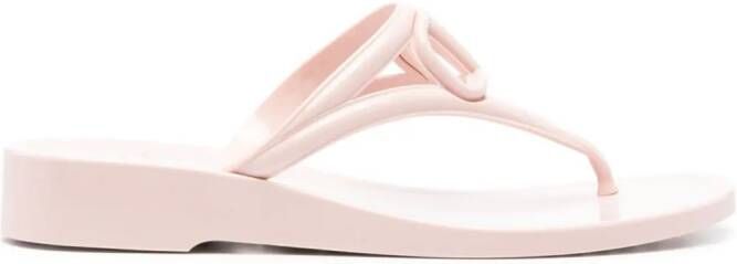 Valentino Garavani VLogo Signature thong sandal Pink