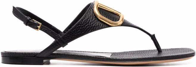 Valentino Garavani VLogo slingback sandals Black