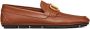 Valentino Garavani VLogo Signature leather driving shoes Brown - Thumbnail 1