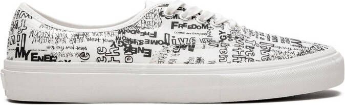 Vans x Comme Des Garçons Authentic LX "Graffiti" sneakers White