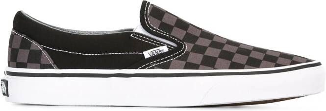 Vans checked slippers Grey