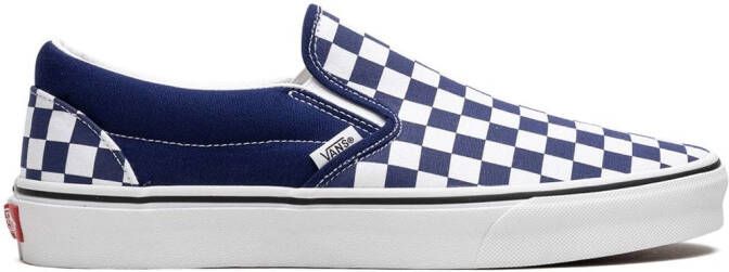 Vans Classic Slip-On Checkerboard "Beacon Blue" sneakers