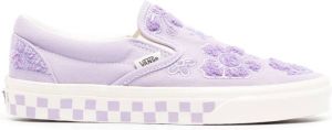 Vans floral-print slip-on sneakers Purple