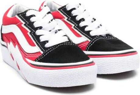 Vans Kids Old Skool 'OTW Sidewall sneakers Red