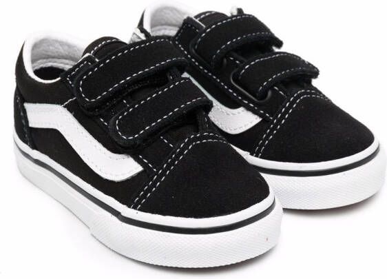 Vans Kids Old Skool touch-strap low-top sneakers Black