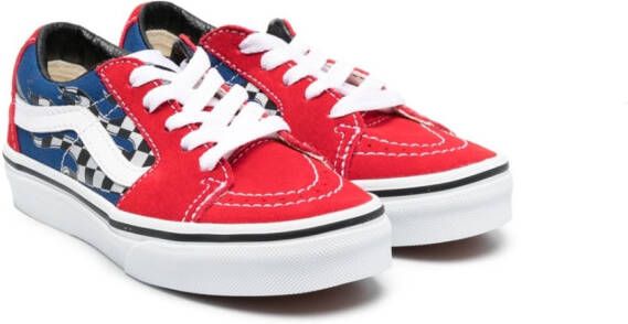 Vans Kids Sk8-Low reflective-detailing sneakers Red