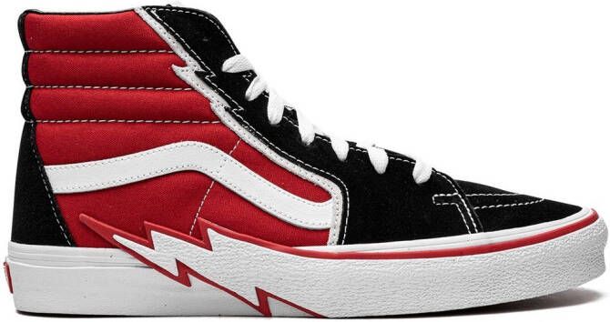 Vans Sk8 Hi Bolt "Red Black White" sneakers