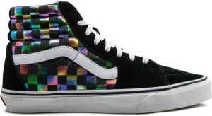 Vans Sk8-HI iridescent checkerboard sneakers Black