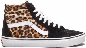 Vans Sk8 leopard high-top sneakers Black