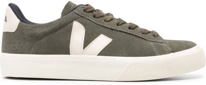 VEJA Campo suede low-top sneakers Green