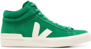 VEJA hi-top lace-up sneakers Green