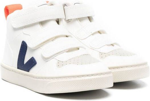 VEJA Kids touch-strap logo sneakers White